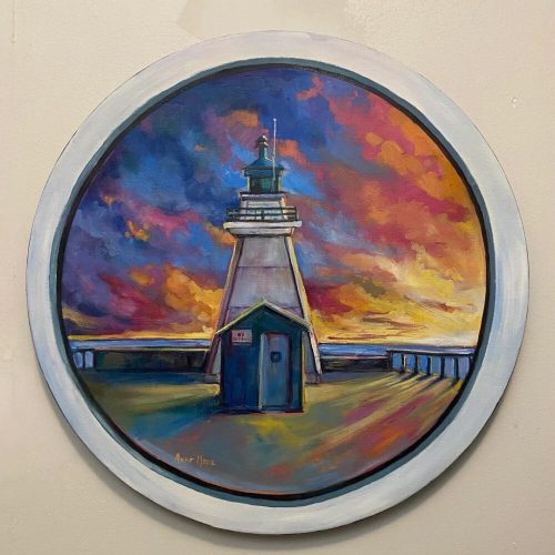 Into Evening Port Dover original art by artist Anne More